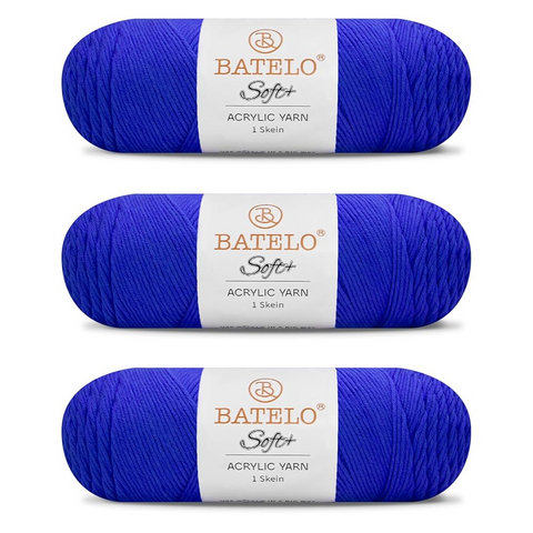 Soft Yarn 1008 Yards - 3 Pack Acrylic Yarn of 200g/7.5oz - 4 Medium (Worsted) - Crocheting, Knitting, Amigurumi, Craft