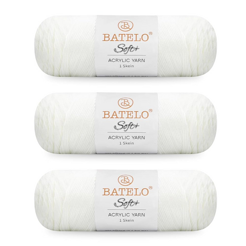 Soft Yarn 1008 Yards - 3 Pack Acrylic Yarn of 200g/7.5oz - 4 Medium (Worsted) - Crocheting, Knitting, Amigurumi, Craft