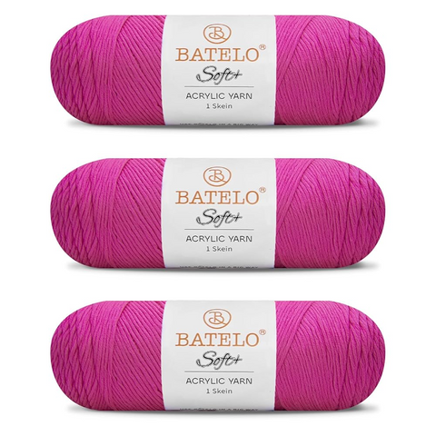 Soft Yarn 1008 Yards - 3 Pack Acrylic Yarn of 200g/7.5oz - 4 Medium (Worsted) - Crocheting, Knitting, Amigurumi, Craft