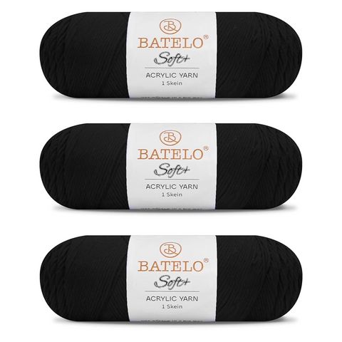 Soft Yarn 1008 Yards - 3 Pack Acrylic Yarn of 200g/7.5oz - 4 Medium (Worsted) - Crocheting, Knitting, Amigurumi, Craft