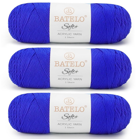 Soft Yarn 1008 Yards - 3 Pack Acrylic Yarn of 200g/7.5oz - 4 Medium (Worsted) - Crocheting, Knitting, Amigurumi, Craft
